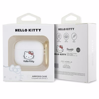 Hello Kitty silikona 3D Kitty galvas apvalks AirPods 3 - balts