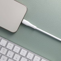 FORCELL F-ENERGY C343 kabelis USB A uz Lightning 2,4A 12W Silicone 1 m balts