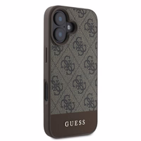 Guess 4G Bottom Stripe viedtālruņa apvalks iPhone 16 - brūns