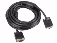 Lanberg CA-VGAC-10CC-0050-B VGA cable 5 m VGA (D-Sub) melns