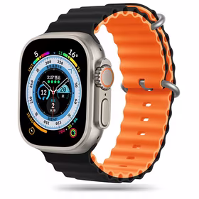 TECH-PROTECT ICONBAND PRO APPLE WATCH 4 / 5 / 6 / 7 / 8 / 9 / SE / ULTRA 1 / 2 (42 / 44 / 45 / 49 MM) MELNS/ORANŽS