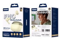 JELLICO bezvadu austiņas (ENC) TWS32 dzeltens