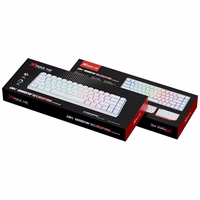 Bezvadu spēļu tastatūra XTRIKE ME GK-995W WH balts