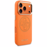Guess Perforated 4G MagSafe Maciņš for iPhone 17 Pro Max - oranžs