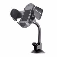 FORCELL F-GRIP Oval 17 cm auto turētājs vējstiklam / paneļim / ventilācijas atverei melns