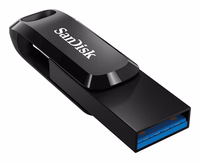 SanDisk Ultra Dual Drive USB flash drive 128 GB USB Type-A / USB Type-C 3.2 Gen 1 (3.1 Gen 1) melns, sudraba
