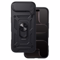 Bīdāms kameras bruņu viedtālruņa apvalks Iphone 17 Air melns