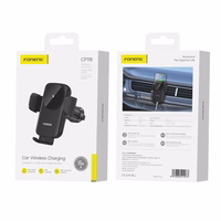 FONENG auto turētājs ventilācijas restei ar bezvadu uzlādi CP118 15W melns