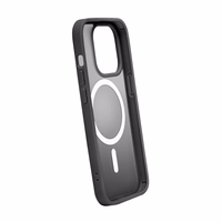 Puro Gradient magnētiskais silikona viedtālruņa apvalks iPhone 15 Pro Max - melns