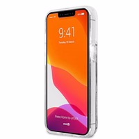 Karl Lagerfeld Šķidrie spīdumi Karl&Choupette viedtālruņa apvalks iPhone 13 Pro Max 6.7" - sudraba