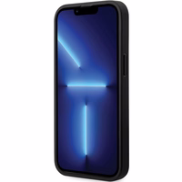 BMW Leather Carbon macins priekš iPhone 13 Pro Max - Melns