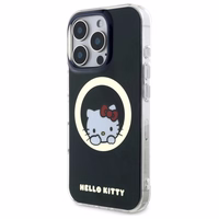 Hello Kitty IML Saldā kaķenīte magnētiskais iPhone 16 Pro viedtālruņa apvalks - melns