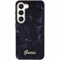 Guess GUHCS23SPCUMAK S23 S911 melns/melns cietais apvalks Marble