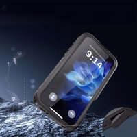 Ūdensizturīgs apvalks SHELLBOX GT, saderīgs ar MagSafe, paredzēts IPHONE 16 Pro Max, melns