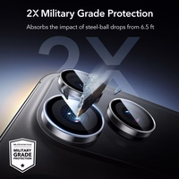 ESR Armorite kameras aizsargs iPhone 14 Pro / Pro Max / 15 Pro / Pro Max / 16 Pro / Pro Max / 17 Pro / Pro Max - caurspīdīgs