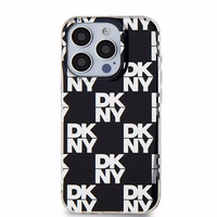 DKNY IML rūtainais mono raksts viedtālruņa apvalks iPhone 15 Pro - melns