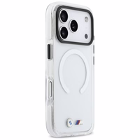 BMW M IML Shockproof Metal Logos MagSafe Maciņš for iPhone 17 Pro Max - caurspīdīgs