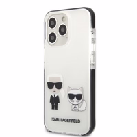 Karl Lagerfeld KLHCP13XTPEKCW Viedtālruņa apvalks iPhone 13 Pro Max 6.7" - balts (m) Karl&Choupette