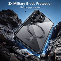 Tech-Protect MagFlex Maciņš for Samsung Galaxy S26 Ultra - Clear melns