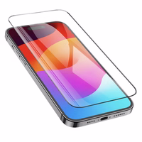 HOCO aizsargstikls HD 5D Guardian shield (komplekts 10-in-1) paredzēts iPhone 15 Pro Max melns (G14)