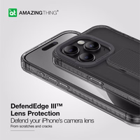 Amazing Thing Titan Pro turētāja apvalks 10FT IP156.7PTHBK Iphone 15 Pro Max melna ar statīvu