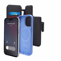 PURO Folio MagSafe maciņš - maciņš 2in1 iPhone 14 Pro / 13 Pro (melns)