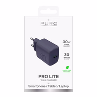 Puro Pro Lite 30W USB-C sienas lādētājs - pelēks