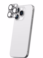 AmazingThing aviācijas klases sakausējuma rūdītais stikls objektīvam iPhone 16 Pro / 16 Pro Max - pelēks