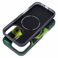 Viedtālruņa apvalks FORCELL F-PROTECT ar divslāņu 4D tehnoloģiju, militārā kritiena testa saderīgs ar MagSafe paredzēts IPHONE 16 PRO zaļš