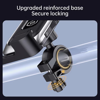 Blavec velosipēda turētājs BV-02 Velo stūrei (BV02-HSB) sudraba-melns