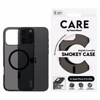 CARE by PanzerGlass Flagship viedtālruņa apvalks iPhone 16 Pro Max 6.9" dūmakains Magnētiskais 1352