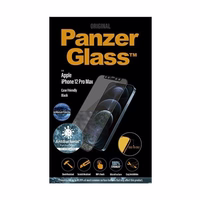 PanzerGlass E2E Anti-Bluelight iPhone 12 Pro Max 6,7" maciņš Friendly AntiBacterial Microfracture melns/melns