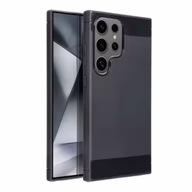 Oglekļa šķiedras viedtālruņa apvalks SAMSUNG S24 Ultra melns