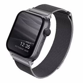 Uniq Dante Stainless Steel siksniņa Apple Watch 1/2/3/4/5/6/7/8/SE/SE2 42/44/45mm - grafīta
