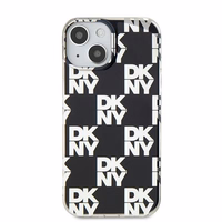 DKNY IML rūtainais mono raksts viedtālruņa apvalks iPhone 15 / 14 / 13 - melns