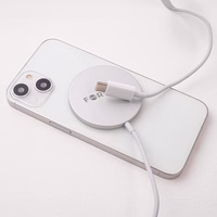 Forever MAWC-100 magnetic bezvadu lādētājs 15W pelēks