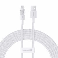 Baseus Gem USB to IP 2.4A fast charging cable 2 m balts