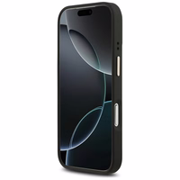 Guess 4G Stripe Magnētiskais viedtālruņa apvalks iPhone 17 Pro - melna
