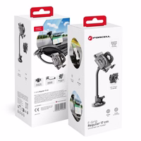 FORCELL F-GRIP Regular 17 cm auto turētājs vējstiklam / paneļim / ventilācijas atverei melns