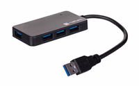 NATEC Hub USB 3.0 Moth (4 ports, melns)