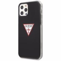 Guess GUHCP12LPCUCTLBK iPhone 12 Pro Max 6.7" melns cietais apvalks Triangle kolekcija