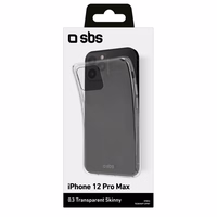 SBS Skinny Caurspīdīgs Maciņš Caurspīdīgs, priekš iPhone 12 Pro Max