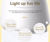 Nakts lampa W-008 Sēne zila