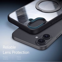 Maciņš Dux Ducis "Aimo Mag Stand" Apple iPhone 16 Plus melns