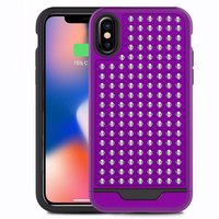 Zizo Star Diamond Hybrid Cover iPhone X (violets/melns)