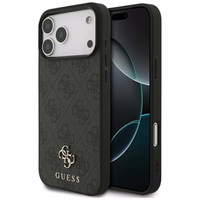 Guess 4G Small Classic Logo MagSafe futrālis iPhone 17 Pro Max - melns