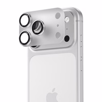 Benks rūdītais stikls Air Shield matēts integrēts lēcas aizsargs (C069) Iphone 17 Pro (3 lēcas) caurspīdīgs