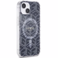 Guess IML GCube Magnētiskais viedtālruņa apvalks iPhone 15 / 14 / 13 - melna