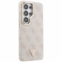 Guess maciņš 4G Triangle Logo MagSafe for Samsung Galaxy S26 Ultra rozā