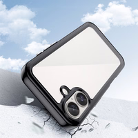 Outer Space viedtālruņa apvalks ar gēla rāmi iPhone 16 - melns